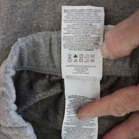 Hurley 3HP05080755 Women's Sz Large Gray Heather May Fleece Jogger Sweatpants - Picture 4 of 8